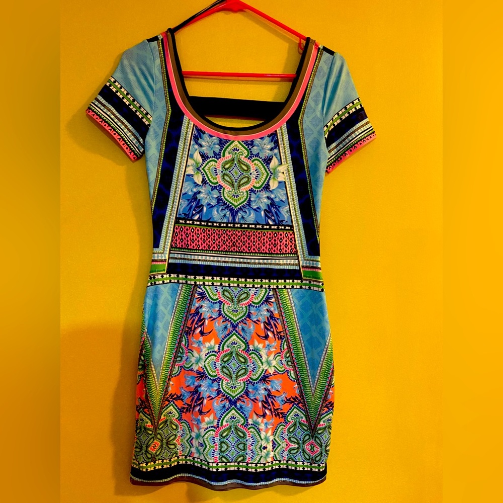 Colorful mini dress